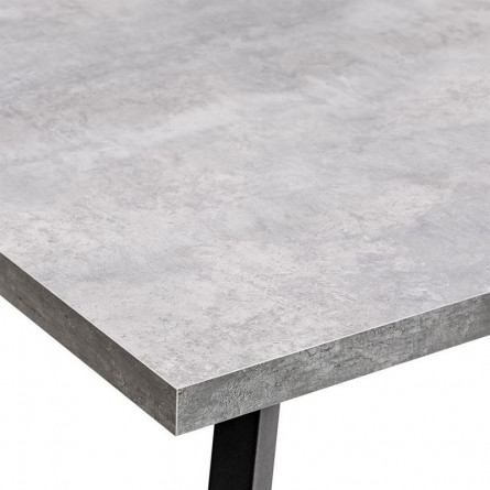 Стол раздвижной Leset Флорес 140, Бетон/опоры Черные