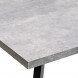 Стол раздвижной Leset Флорес 140, Бетон/опоры Черные Стол раздвижной Leset Флорес 140, Бетон/опоры Черные
