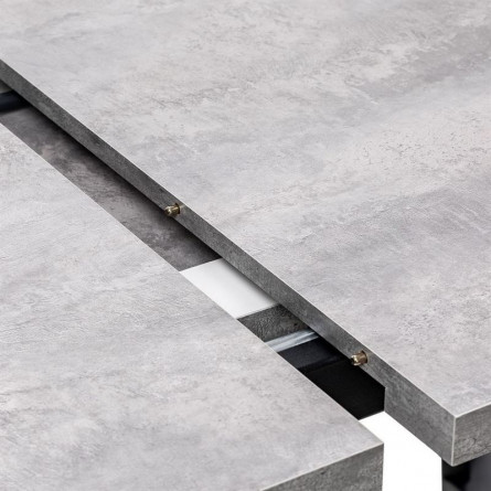 Стол раздвижной Leset Флорес 140, Бетон/опоры Черные