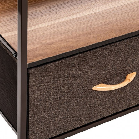 Комод Leset Локи 2 ящ., Каркас Коричневый, Бежевый/Светло-коричневый/Темно-коричневый