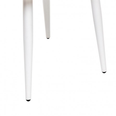 Стул с подлокотниками Leset Вайд, каркас Белый, велюр Синий