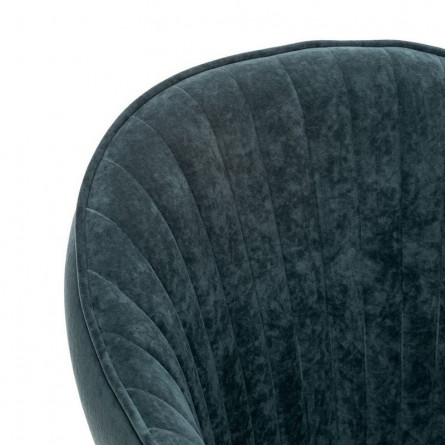 Стул с подлокотниками Leset Вайд, каркас Белый, велюр Темно-зеленый