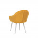 Стул с подлокотниками Leset Вайд, каркас Белый, велюр Горчица Стул с подлокотниками Leset Вайд, каркас Белый, велюр Горчица
