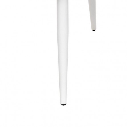 Стул с подлокотниками Leset Слим, каркас Белый, велюр Бежевый