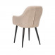 Стул с подлокотниками Leset Слим, каркас Черный, велюр Бежевый Стул с подлокотниками Leset Слим, каркас Черный, велюр Бежевый