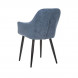 Стул с подлокотниками Leset Слим, каркас Черный, велюр Синий Стул с подлокотниками Leset Слим, каркас Черный, велюр Синий