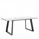 Стол раздвижной Leset Флорес 140, стекло Белое/опоры Черные Стол раздвижной Leset Флорес 140, стекло Белое/опоры Черные