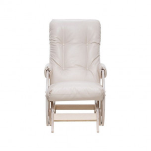 Кресло-качалка Модель 68 (Leset Футура) Дуб беленый, к/з Varana cappuccino