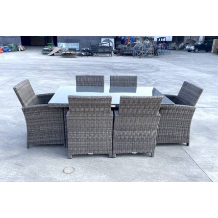 Обеденный комплект FIONA из искусственного ротанга