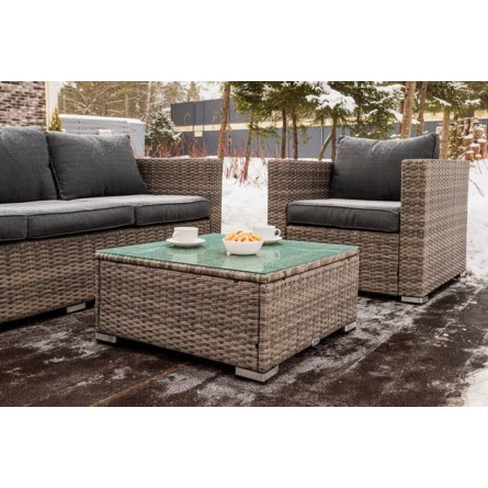 Лаунж-зона KARL с трёхместным диваном (серая)