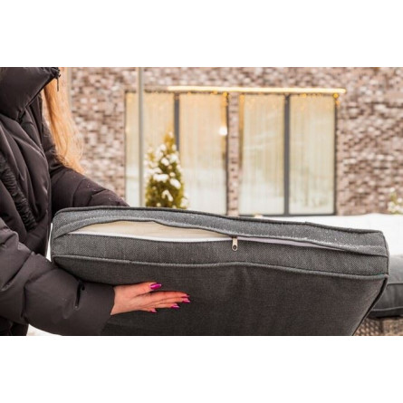 Лаунж-зона KARL с трёхместным диваном (серая)