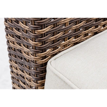 Лаунж-зона KARL с трёхместным диваном (коричневая)