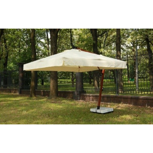 MAESTRO WOOD 300 уличный квадратный зонт с базой