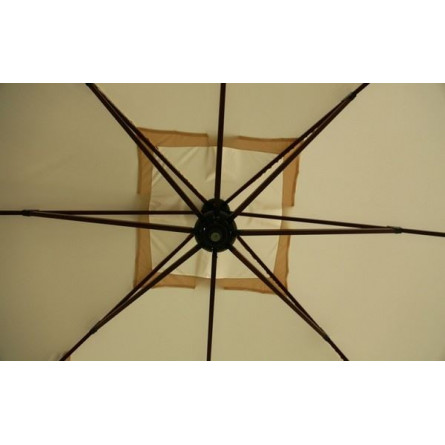 MAESTRO WOOD 300 уличный квадратный зонт с базой