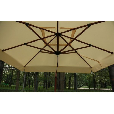 MAESTRO WOOD 300 уличный квадратный зонт с базой