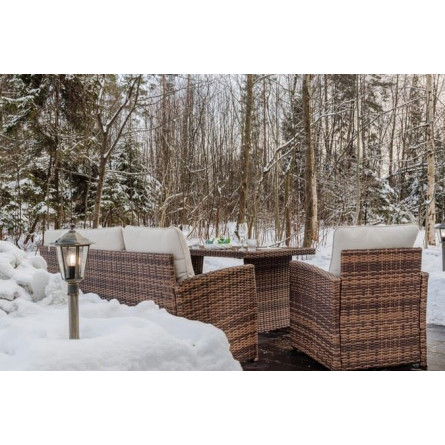 Комплект мебели ZOYA из искусственного ротанга (коричневый)