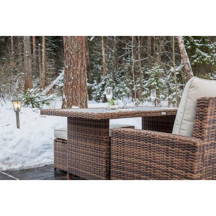 ZORRO коричневый комплект мебели из искусственного ротанга
