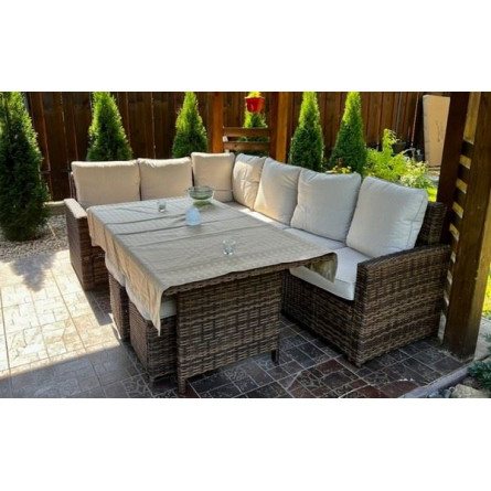 ZORRO коричневый комплект мебели из искусственного ротанга