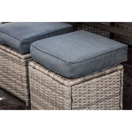 ZORRO серый комплект мебели из искусственного ротанга