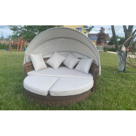 Диван-трансформер Violetta коричневый