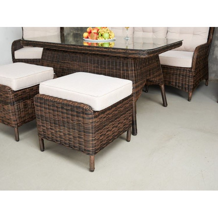 Обеденная группа Rosetta из искусственного ротанга
