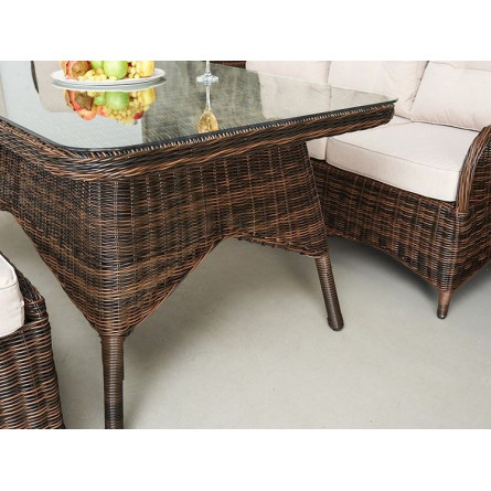 Обеденная группа Rosetta из искусственного ротанга