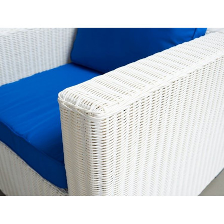 Лаунж зона KARL из ротанга в белом цвете