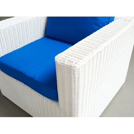 Лаунж зона KARL из ротанга в белом цвете