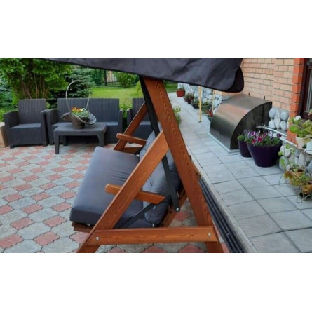 Качели Paris серые с подушками