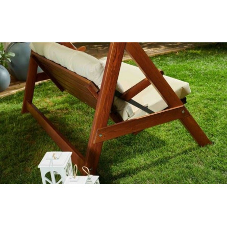 Качели Paris бежевые с подушками