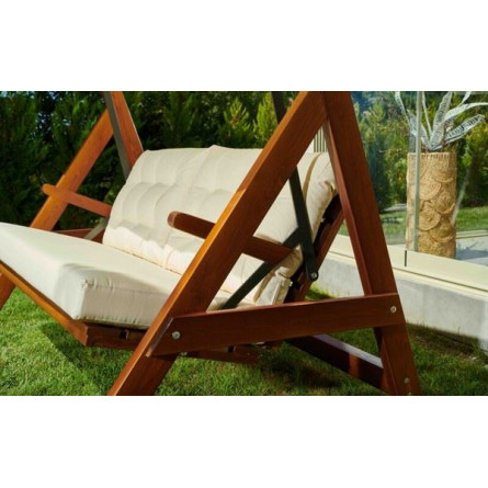 Качели Paris бежевые с подушками