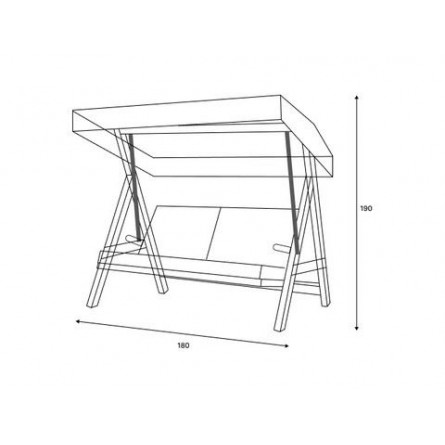Качели Paris бежевые с подушками