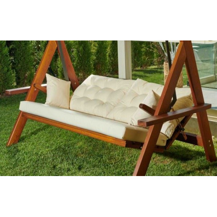 Качели Lyon с бежевыми подушками