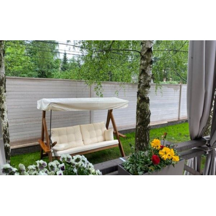 Качели Lyon с бежевыми подушками
