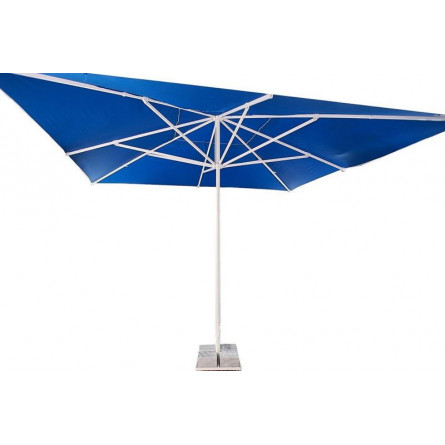 Зонт MISTRAL 400 квадратный (база в комплекте) синий / бежевый