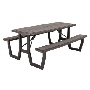 Стол складной с лавочками Lifetime для пикника