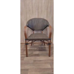 Кресло из искусственного ротанга БАМБУК/ТЕСЛИН-2 "BAMBOO/TESLIN-2"