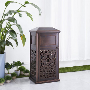 Мусорный бак для улицы из литого алюминия арт.6330