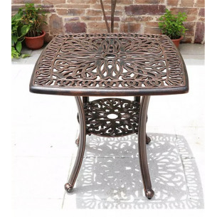 Кофейный столик ФЕНИКС "FENIX" алюминий 62x62x57 см бронза