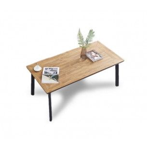 Алюминиевый обеденный стол 120*80 см ПОЛИВУД-8 "POLYWOOD-8"цвет тик