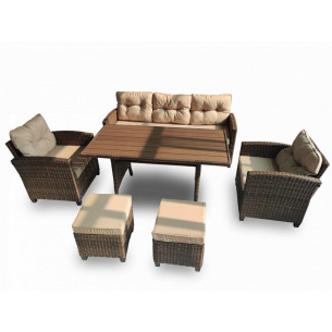 Обеденная группа плетеной мебели Джуми "Jumi" стол