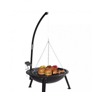 Угольный гриль барбекю со штативом German BBQ Tripod Регулируемая высота приготовления
