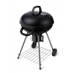 Угольный гриль барбекю Grill BBQ на колесиках с термометром