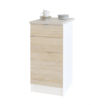 Стол с ящиками ТК-04.1 Белый / Дуб сонома