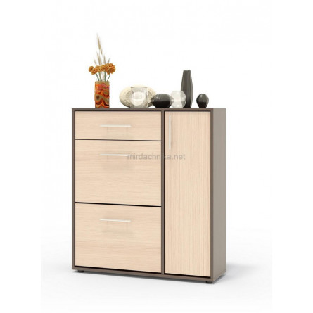 Обувница ТП-4 Корпус Венге / Фасад Беленый дуб