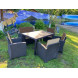 Набор пластиковой мебели под экоротанг для отдыха Калифорния "California Set" диван + 4 кресла