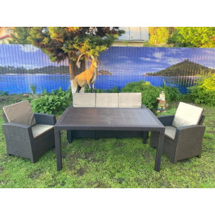 Комплект мебели из пласти под экоротанг для отдыха Калифорния "California Maxi Triple Set"