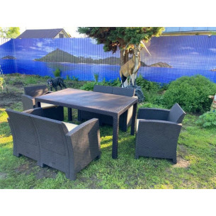 Комплект мебели из пластика под полиротанг для отдыха Калифорния "California Family Set"