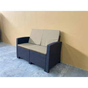 Двухместный диван под искусственный ротанг для отдыха Калифорния "California "