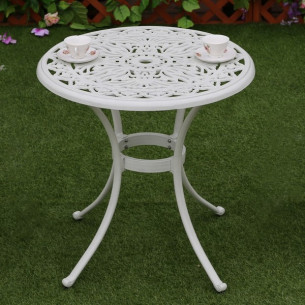 Стол круглый из литого алюминия МАКАО "MACAU" D68